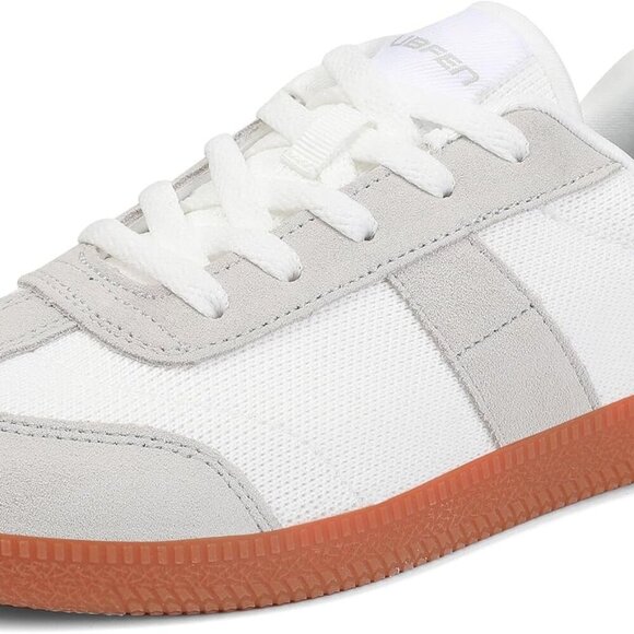 Shoes - Womens Casual Sneakers Fabric Rubber Sole Retro Slip-On Trainers